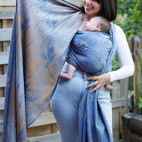 Cranes Soar Oscha Baby Wrap Carrier 15