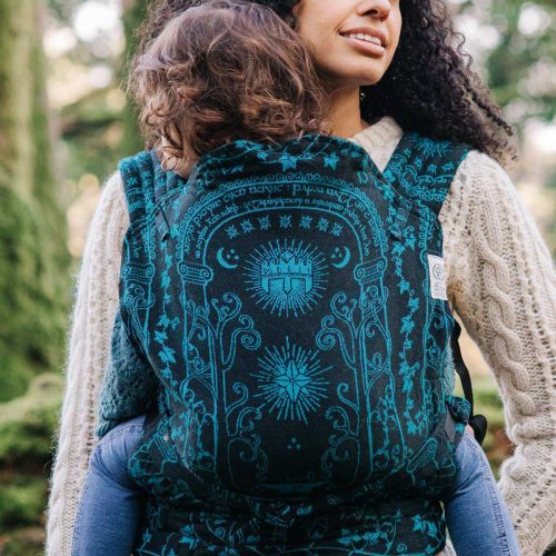 Doors of Durin Mellon Nook Baby Carrier with text dfb463d7 c298 4ea5 bc07 1f0d3973db53