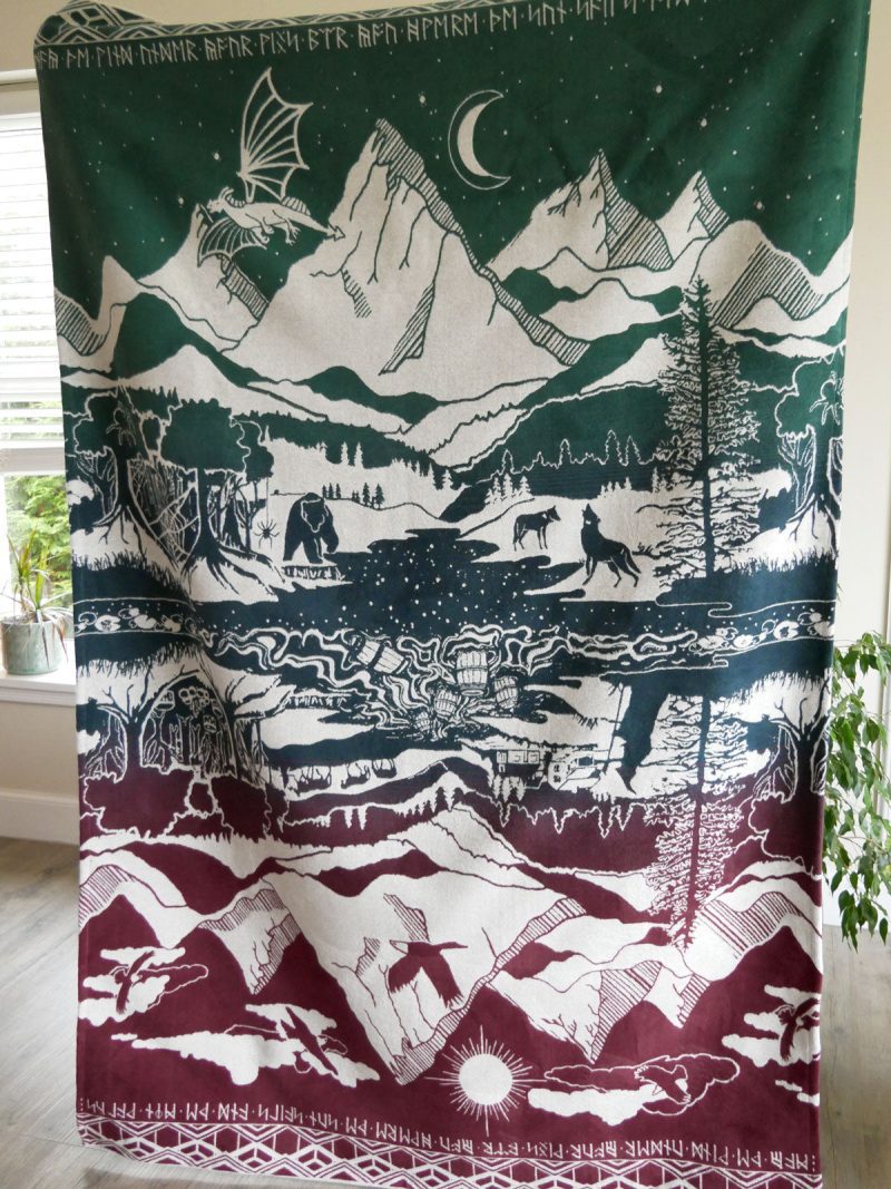 Hobbit Quest Hogmany Oscha Lord of the Rings Throw Blanket 9