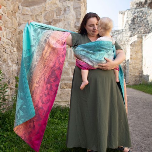 Hobbit Quest into the Sunset Oscha baby wrap carrier 11