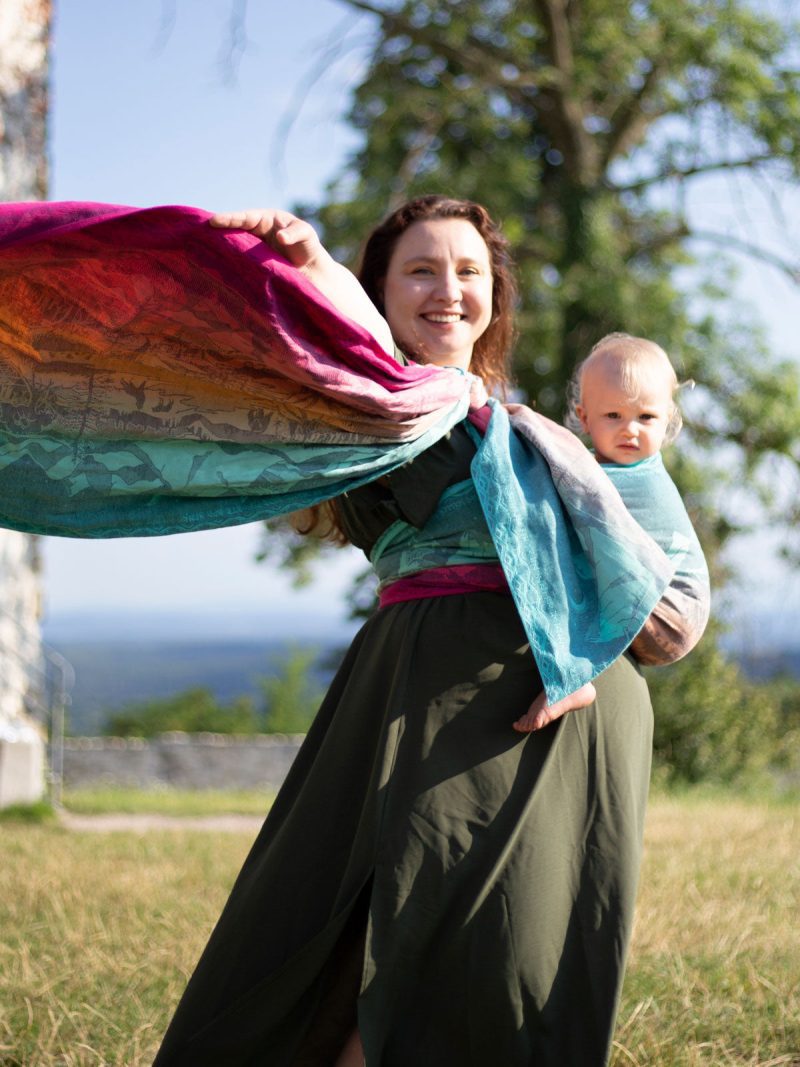 Hobbit Quest into the Sunset Oscha baby wrap carrier 14