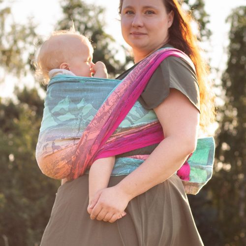 Hobbit Quest into the Sunset Oscha baby wrap carrier 9