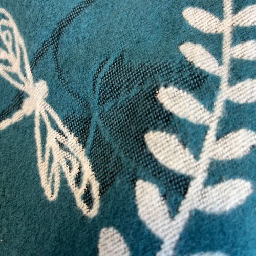 Ivy Teal Sample Throw Oscha 5