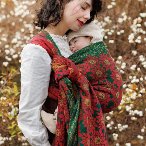 Lilies Christmas Flower Oscha Baby Carrier Wrap 10