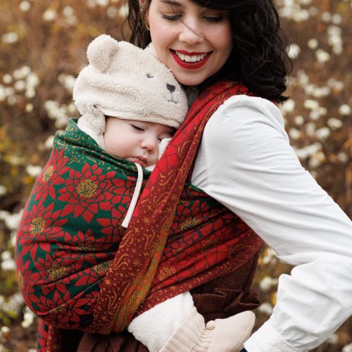 Lilies Christmas Flower Oscha Baby Carrier Wrap 11