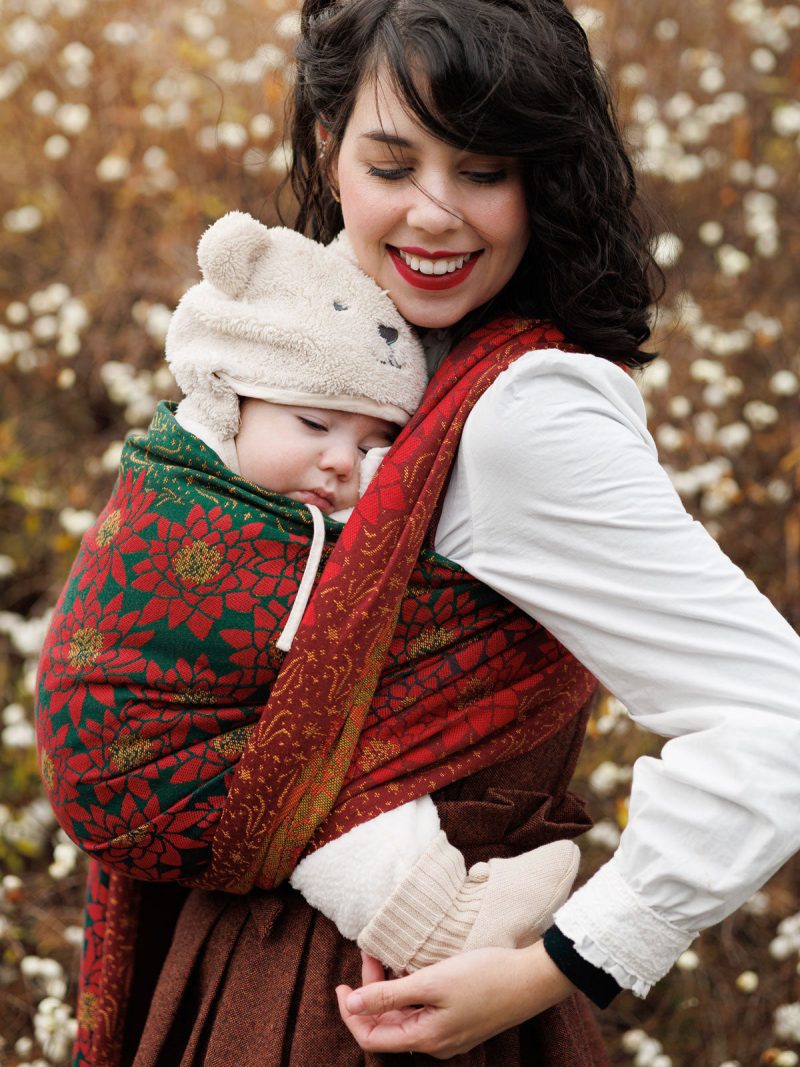 Lilies Christmas Flower Oscha Baby Carrier Wrap 11