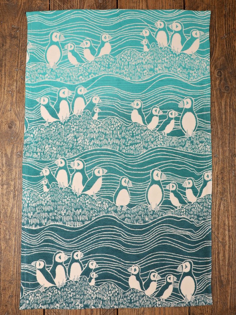 Oscha Slings Puffins Bass Rock Baby Blanket 1