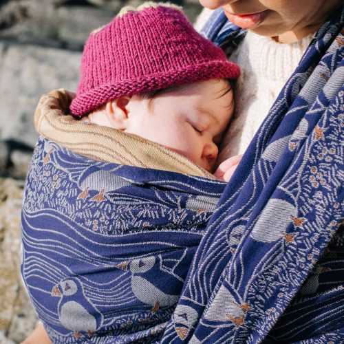 Puffins Arisaig Baby Wrap Action 2 77f3b0ba 2be1 4a35 a1d9 3b34453558f9