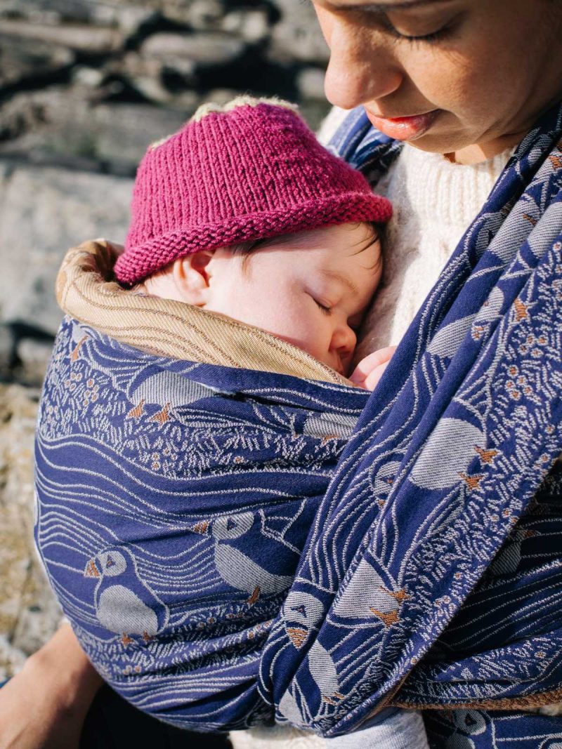 Puffins Arisaig Baby Wrap Action 2 77f3b0ba 2be1 4a35 a1d9 3b34453558f9