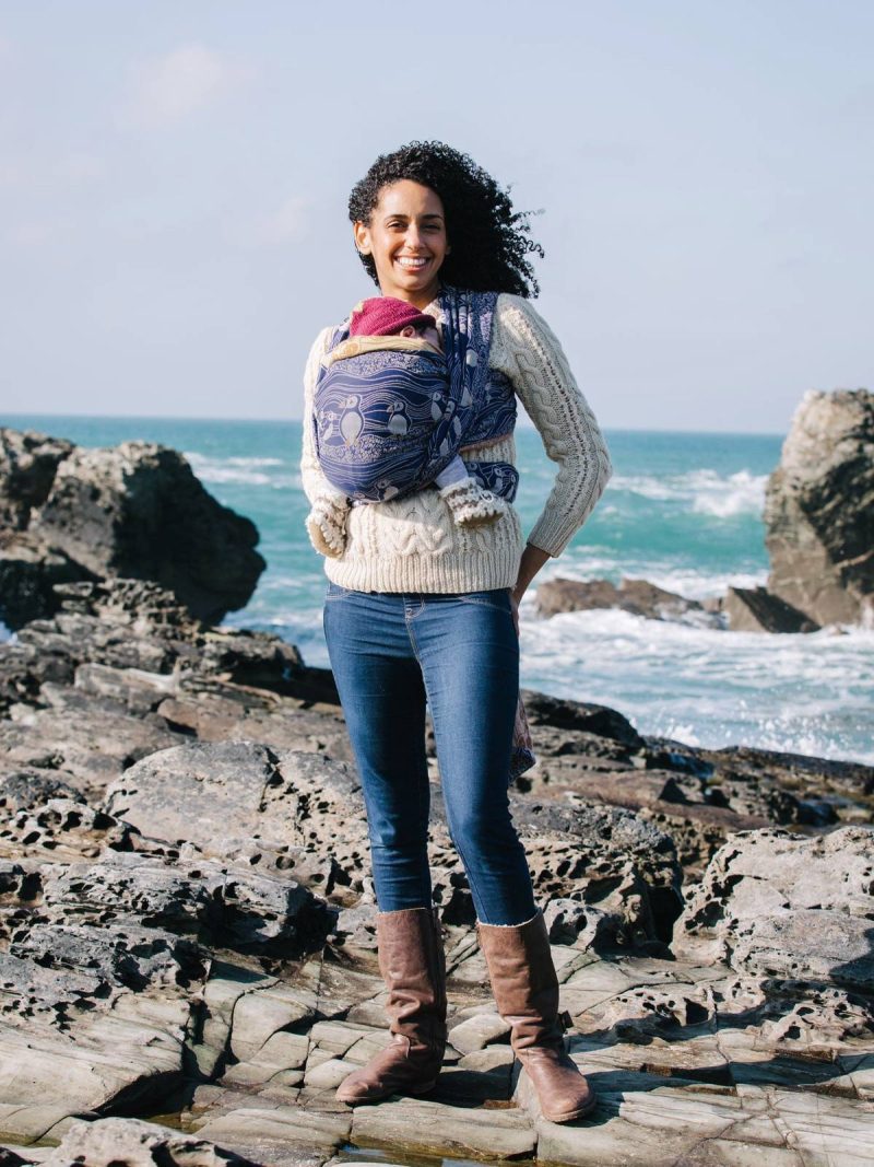 Puffins Arisaig Baby Wrap Action 5