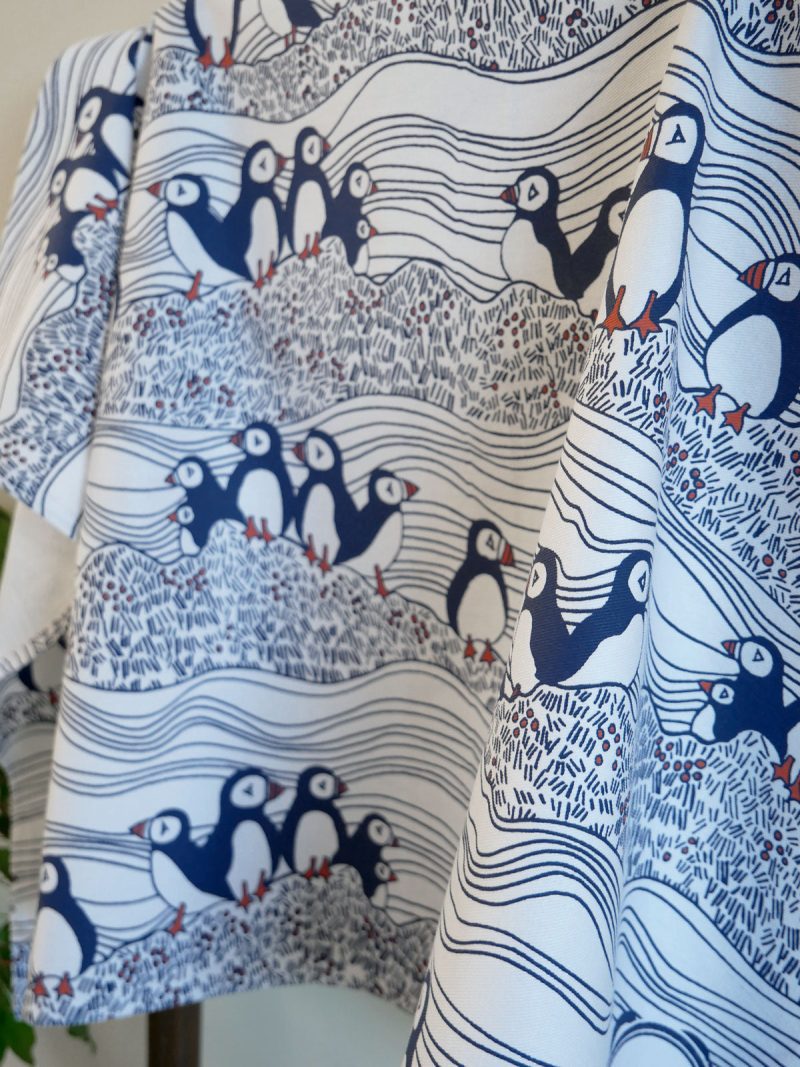 Puffins Oscha Tea Towel 2