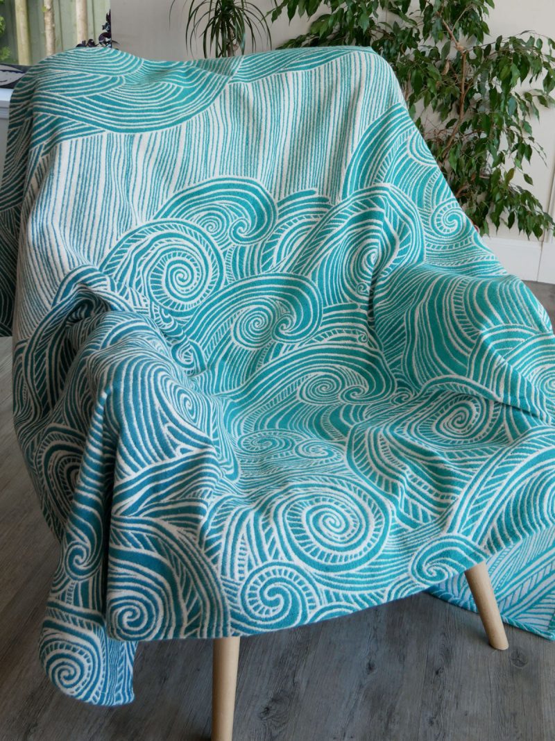 Sea Salt Moonlit Oscha Throw 6