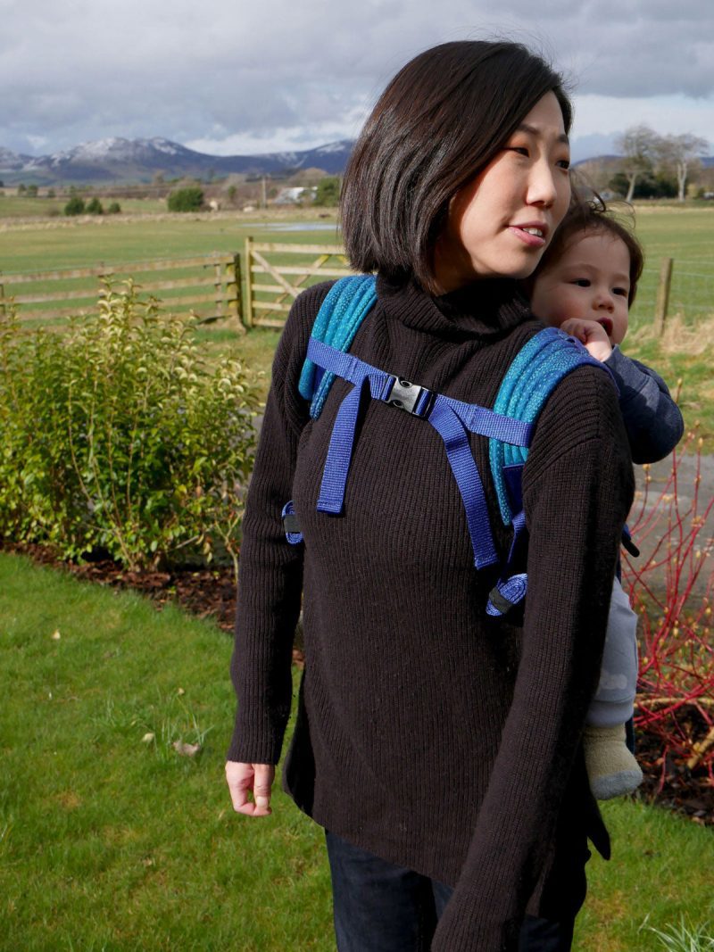 Starry Night Brew Oscha Onbuhimo Baby Carrier 7