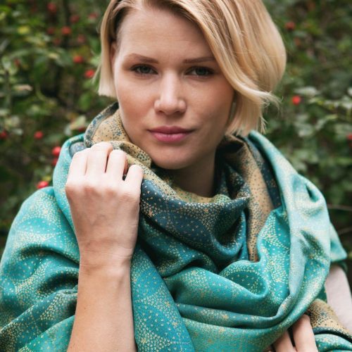 Starry Night Gold Dust Oscha Slings Action Shawl 2